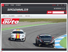 Tablet Screenshot of broemmler-motorsport.de